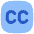 Closed Captions Square Icon from Flex Flat Set