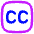 Closed Captions Square Icon from Flex Neon Set