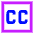 Closed Captions Square Icon from Sharp Neon Set