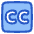 Closed Captions Square Icon from Plump Duo Set