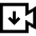 Download Video Icon from Sharp Line Set