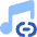 Link Background Music Icon from Core Flat Set