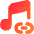 Link Background Music Icon from Flex Gradient Set