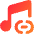 Link Background Music Icon from Core Gradient Set