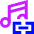 Link Background Music Icon from Sharp Neon Set