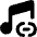 Link Background Music Icon from Core Solid Set