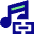 Link Background Music Icon from Sharp Pop Set