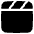 Movie Video Clip Icon from Plump Solid Set