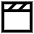 Movie Video Clip Icon from Sharp Line Set
