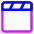 Movie Video Clip Icon from Core Neon Set