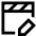 Movie Video Edit Icon from Sharp Line Set