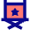 Movies Director Chair Icon from Sharp Pop Set