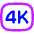 Quality 4k Icon from Flex Neon Set