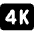 Quality 4k Icon from Core Solid Set