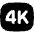 Quality 4k Icon from Flex Solid Set