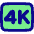 Quality 4k Icon from Plump Pop Set