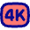 Quality 4k Icon from Flex Pop Set