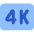 Quality 4k Icon from Core Flat Set
