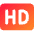 Quality Hd Icon from Core Gradient Set