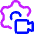 Settings Video Camera Icon from Core Neon Set