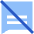 Subtitle Cc Off Icon from Sharp Flat Set