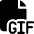 Image File Gif 1 Icon from Ultimate Bold Set
