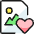 Image File Heart Icon from Ultimate Colors Set