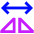 Mirror Horizontally Icon from Sharp Neon - Free Set