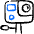 Modern Camera Go Pro Icon from Freehand Duotone - Free Set