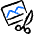 Retouch Cut Edit Icon from Freehand Duotone - Free Set