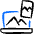 Transfer Pictures Laptop Smartphone Icon from Freehand Duotone - Free Set