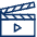 Clapboard Play Open Icon from Cyber Line - Free Set