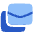 Email All Stacked Icon from Plump Flat Set