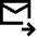 Email Forward Icon from Sharp Line Set