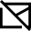 Email Off Disabled Icon from Sharp Line Set