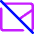 Email Off Disabled Icon from Core Neon Set