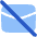 Email Off Disabled Icon from Plump Flat Set
