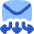 Envelope Mail Multiple Arrows Down Icon from Flex Flat Set