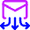 Envelope Mail Multiple Arrows Down Icon from Core Neon Set