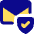 Envelope Mail Shield Protection Icon from Core Pop Set