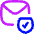 Envelope Mail Shield Protection Icon from Flex Neon Set
