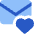 Inbox Favorite Heart Icon from Core Flat Set