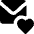 Mail Favorite Heart Icon from Micro Solid Set