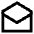 Mail Mark As Read Icon from Sharp Line Set