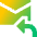 Mail Reply Icon from Sharp Gradient Set