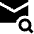 Mail Search Icon from Sharp Solid Set