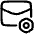 Mail Setting Bolt Nut Icon from Plump Line Set