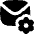 Mail Setting Gear Icon from Flex Solid Set