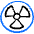 Alerts Radioactive Circle Icon from Freehand Duotone - Free Set