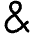 Ampersand Icon from Ultimate Bold - Free Set